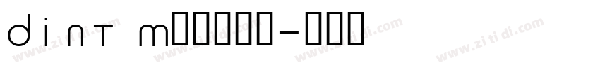 DINT Medium字体转换